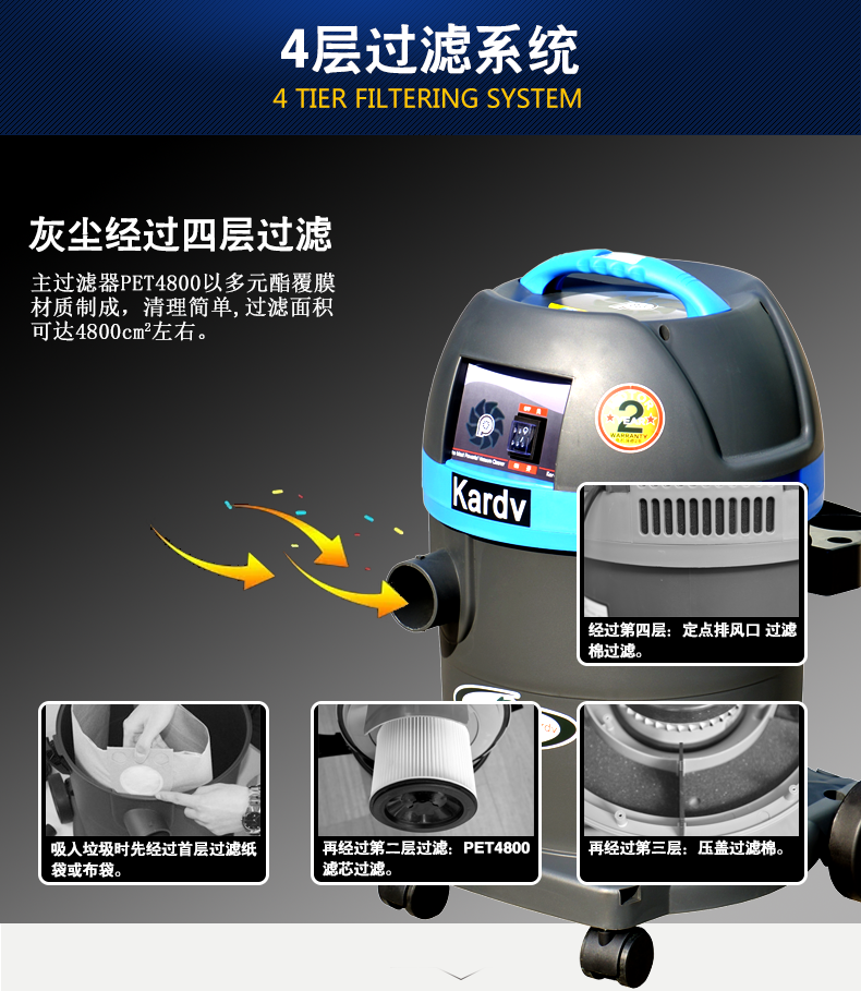 凱德威靜音型吸塵器DL-1032T產(chǎn)品圖2 凱德威靜音型吸塵器DL-1032T產(chǎn)品圖2